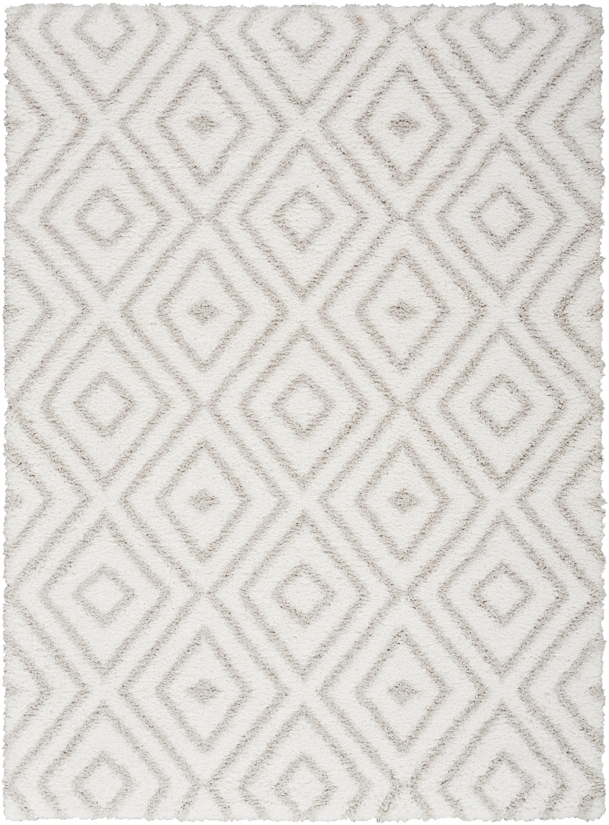 Nourison Home Modern Shag  Ivory Silver  Contemporary