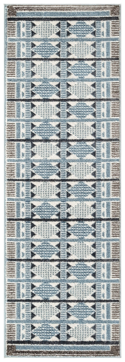 Nourison Home Nordic NRC06 Blue Contemporary Power-loomed Rug