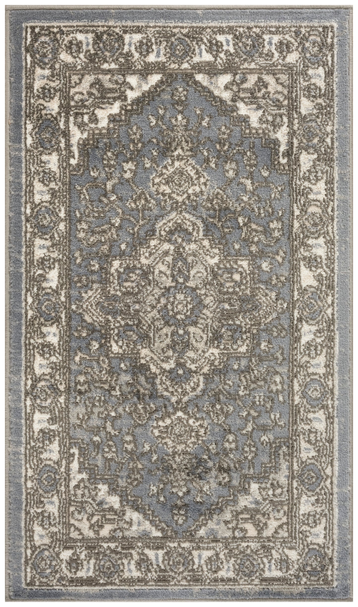 Nourison Home Quarry QUA05 Blue Transitional Power-loomed Rugs
