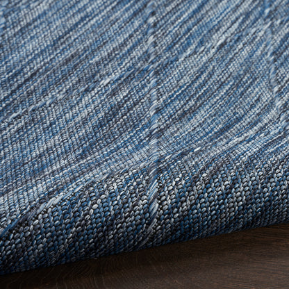 Nourison Home Washable Solutions  Navy Blue  Contemporary