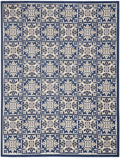 Nourison Home Aloha  Blue  Contemporary