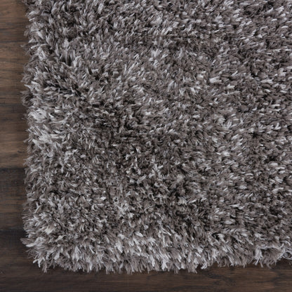 Nourison Home Luxe Shag  Charcoal  Contemporary