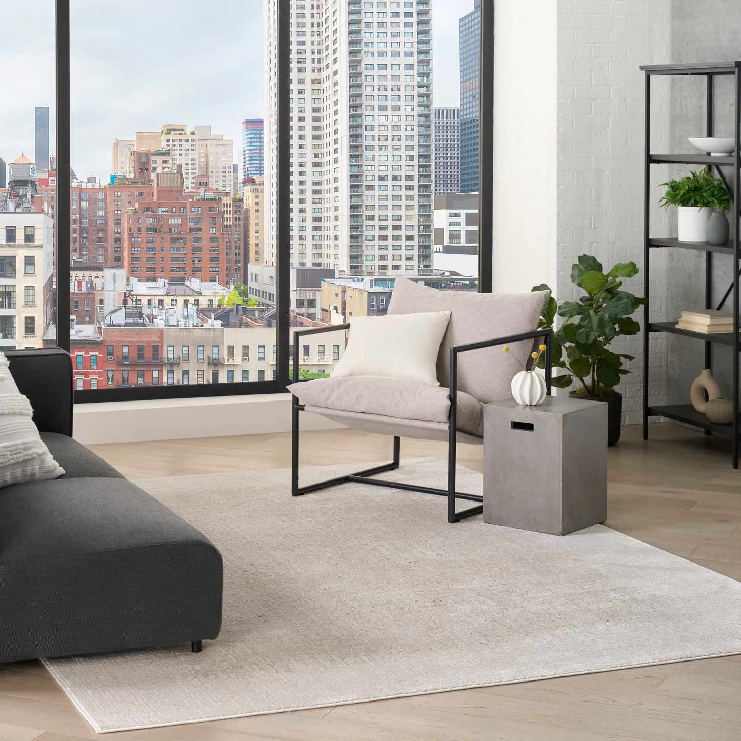 DKNY Grand Street  Ivory Beige  Contemporary