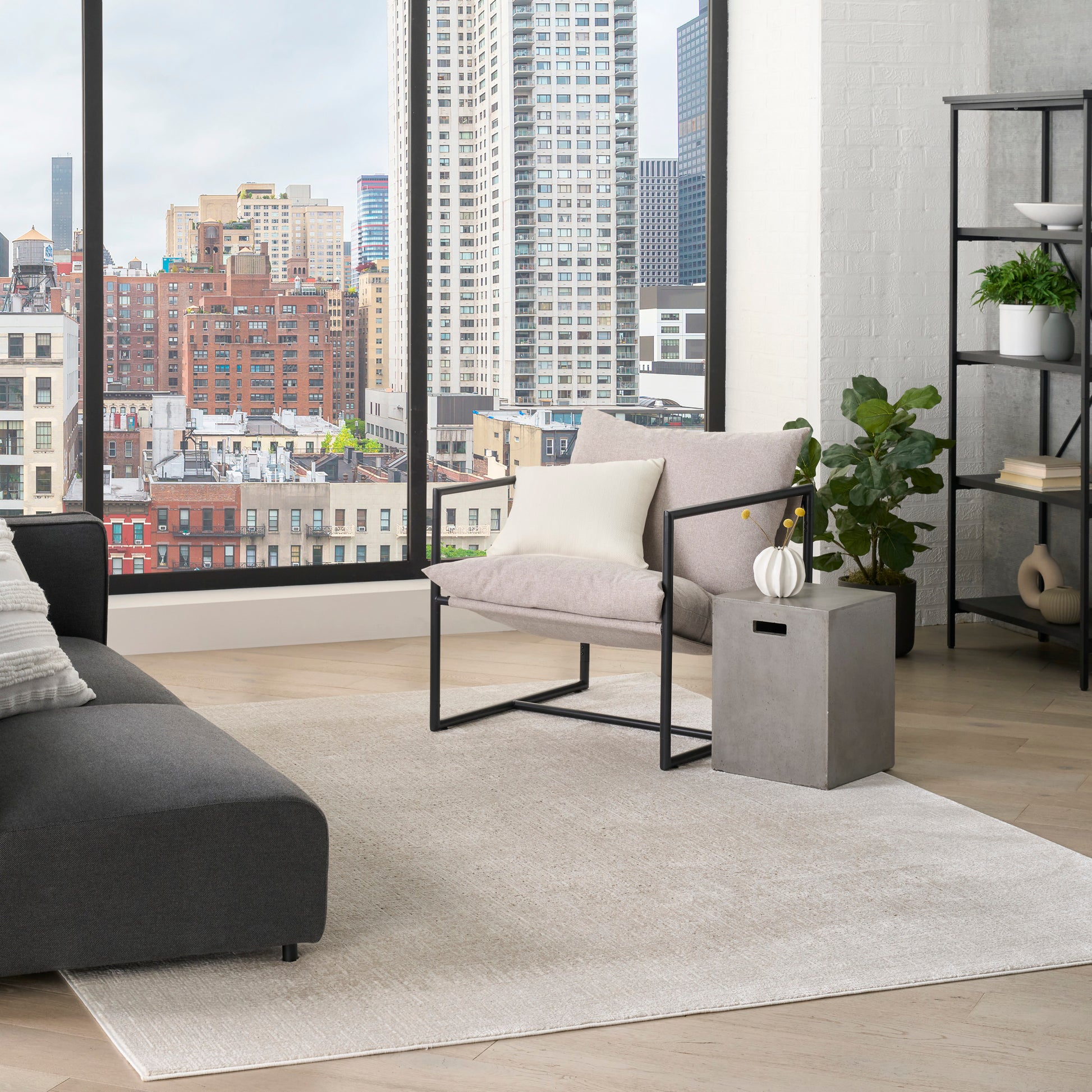 DKNY Grand Street  Ivory Beige  Contemporary