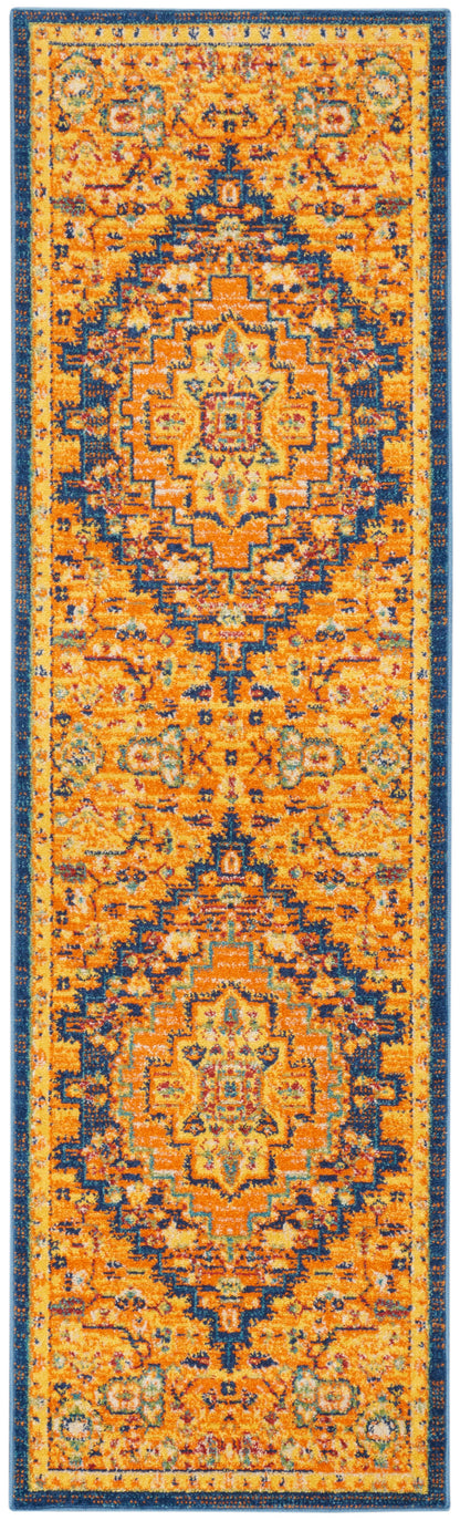 Nourison Home Allur ALR04 Orange Multicolor Transitional Power-loomed Rug