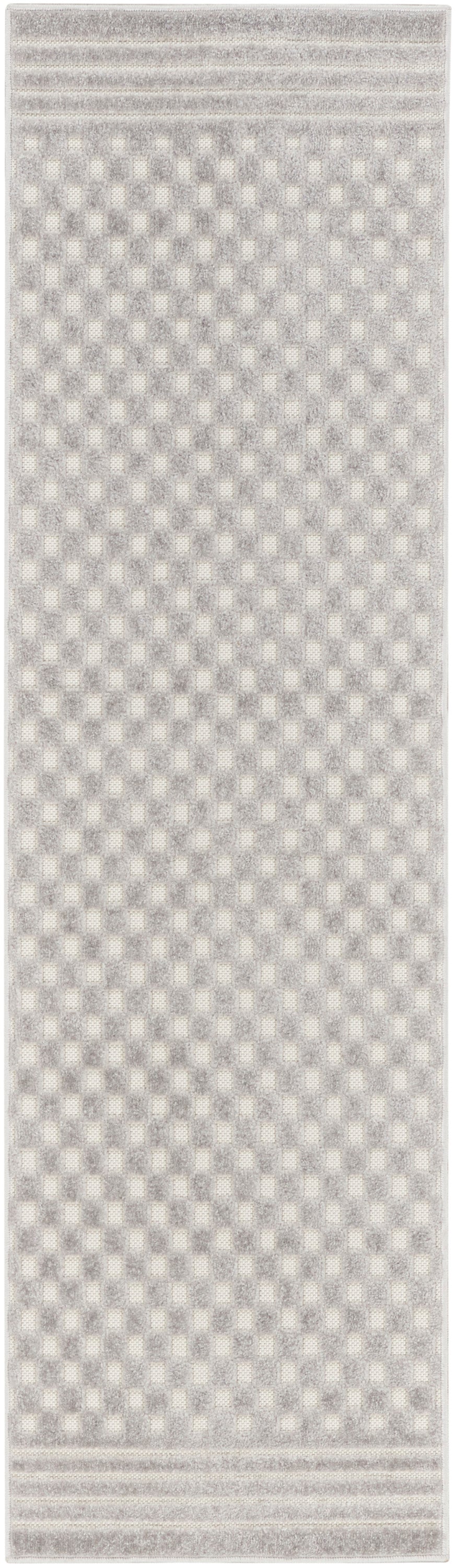 Nourison Home Care Free CAF02 Light Grey Contemporary Loom-woven Rug