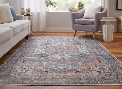 Feizy Percy  Gray Multi Transitional/Bohemian & Eclectic/Casual