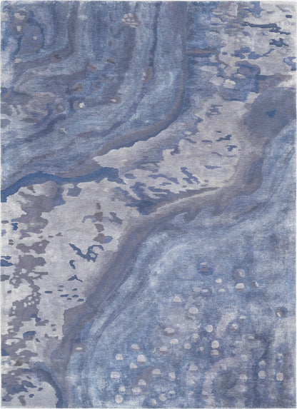 Nourison Home Prismatic PRS05 Blue Contemporary Hand Tufted Rug