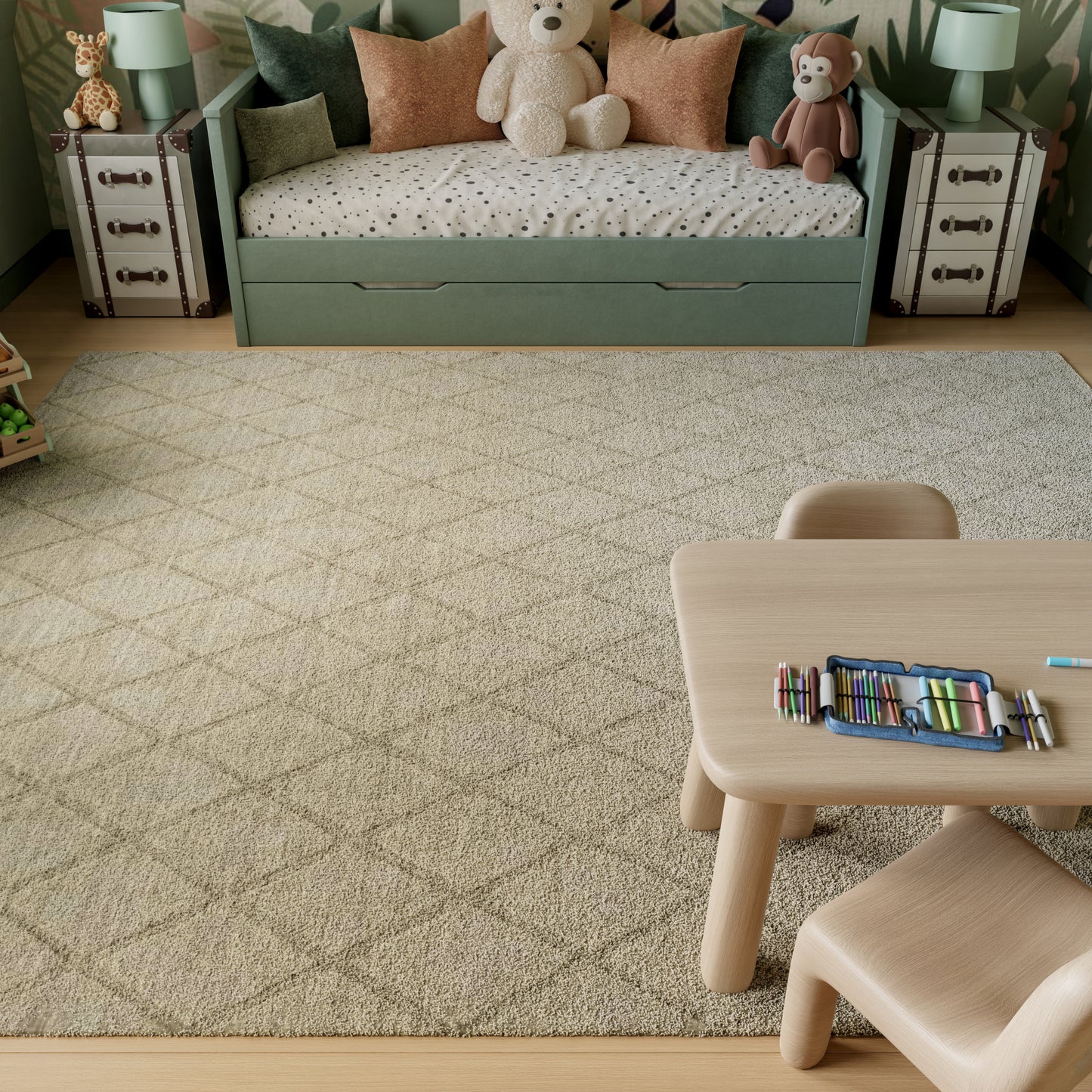 Nourison Home Wool Haven  Sage  Contemporary