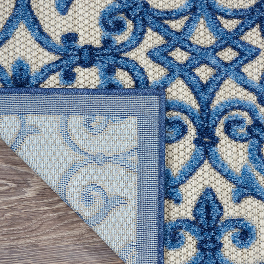 Nourison Home Aloha  Grey Blue  Contemporary