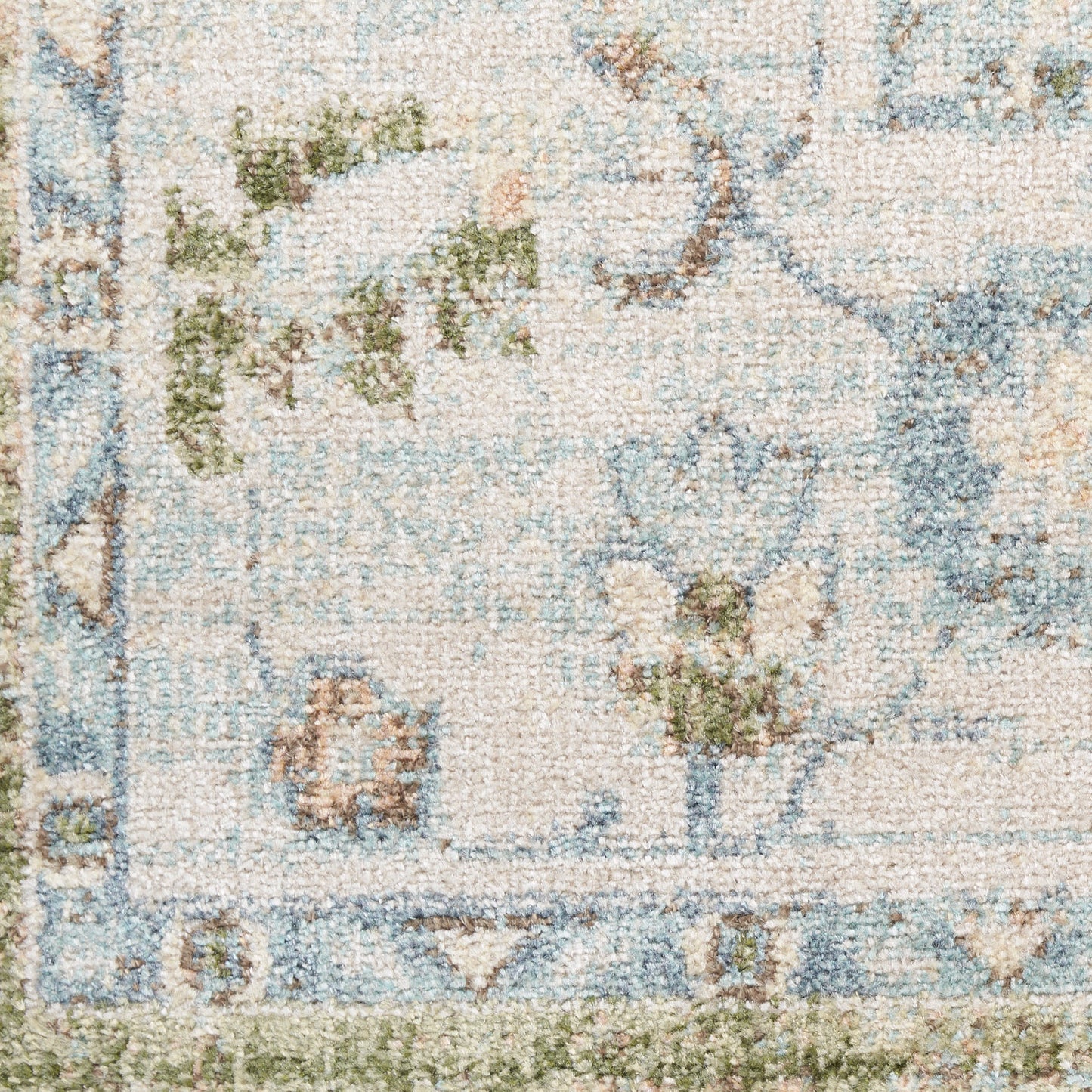 Nourison Home Astra Machine Washable  Blue Green  Traditional