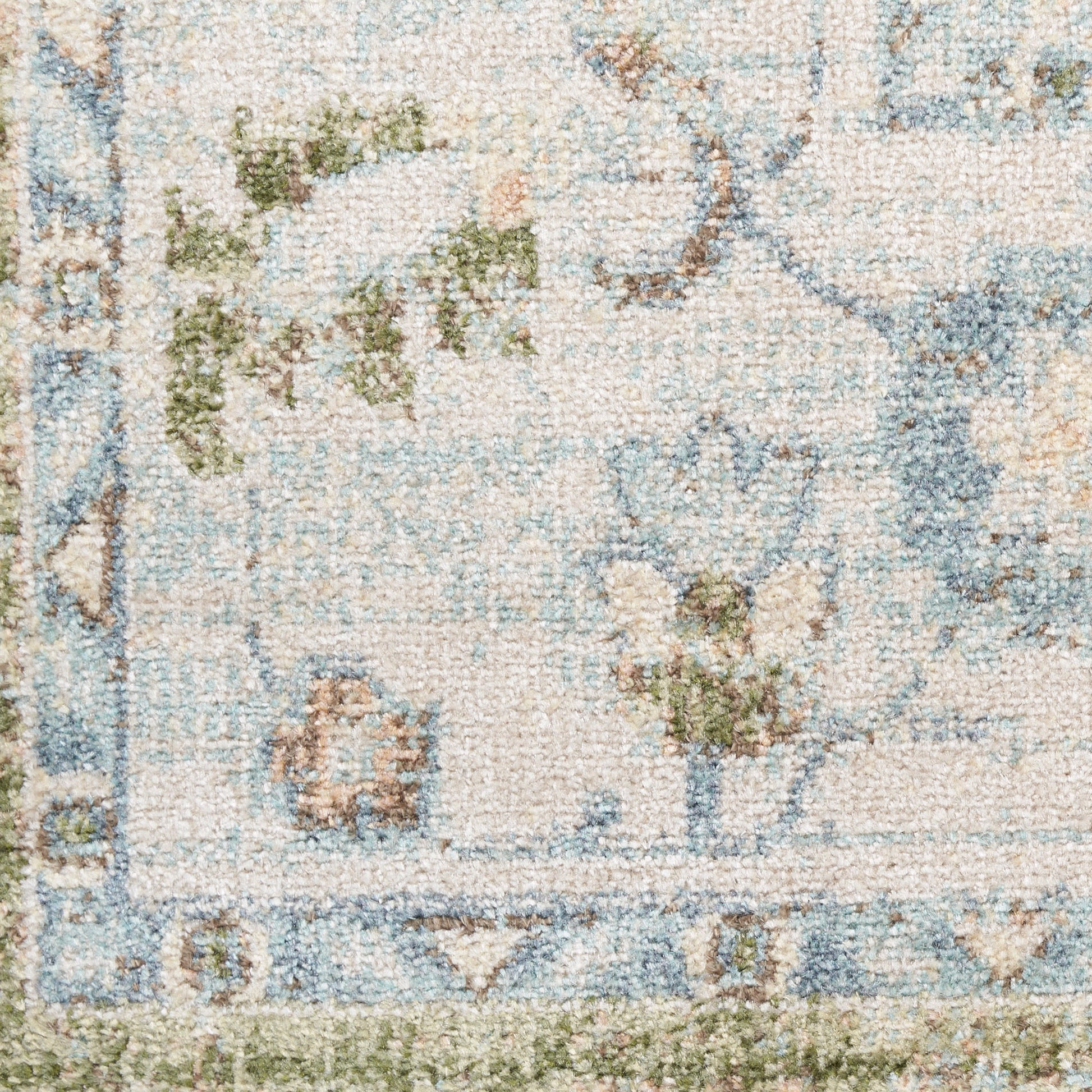 Nourison Home Astra Machine Washable  Blue Green  Traditional