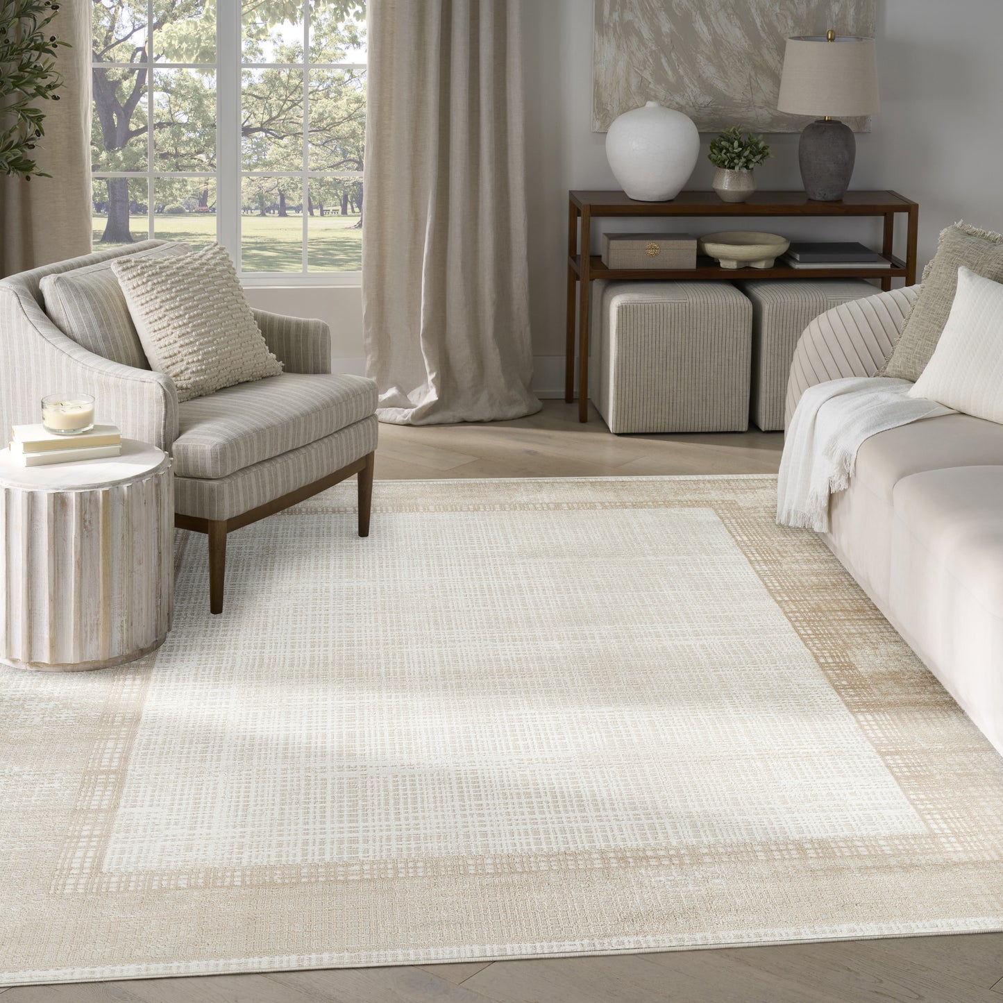 Nourison Home Dekor  Ivory Beige  Contemporary