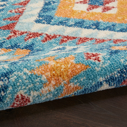 Nourison Home Passion  Blue Multicolor  Transitional