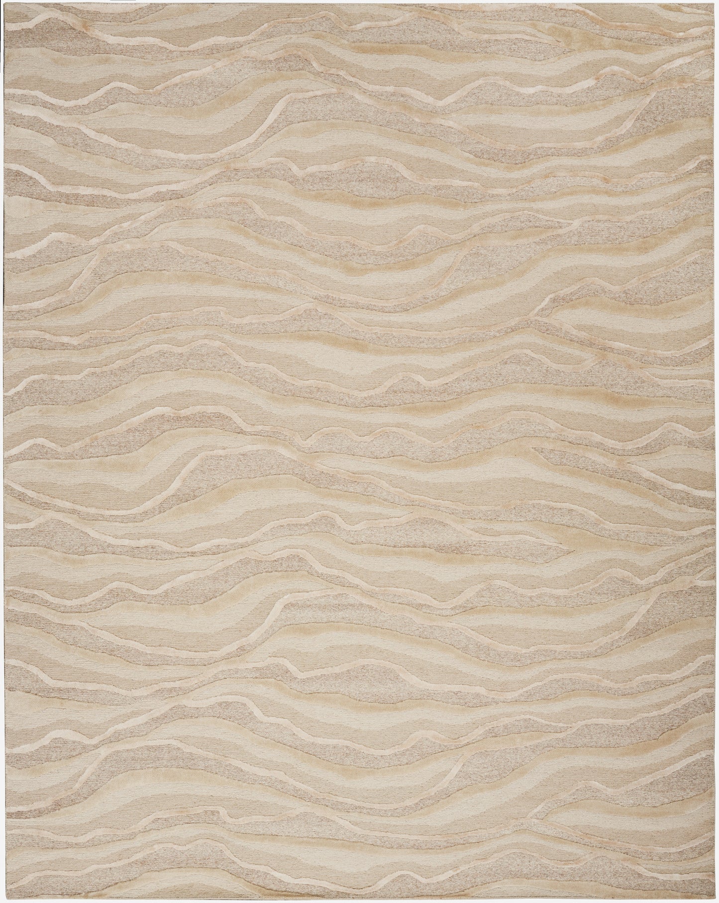 Nourison Home Divine DIV12 Saddle Contemporary Hand Knotted Rug