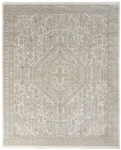 Nourison Home Lustrous Weave  Ivory Beige  