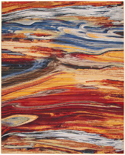 Nourison Home Chroma CRM04 Lava Flow Contemporary Loom-woven Rug