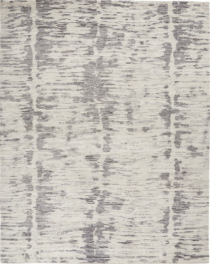 Nourison Home OCEAN OCP03 Cream Charcoal Contemporary Knotted Rugs