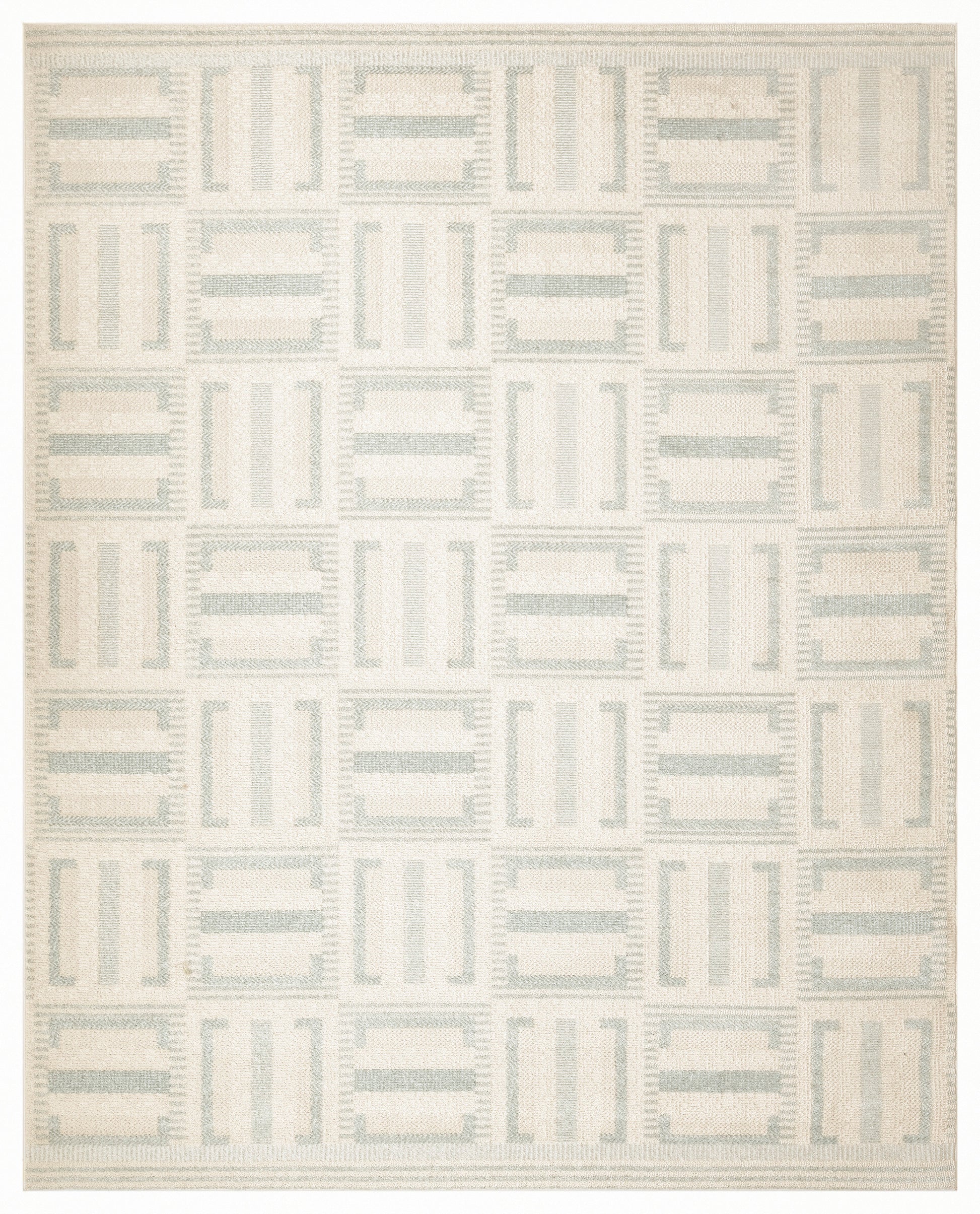 Nourison Home Nordic  Ivory Blue  Contemporary