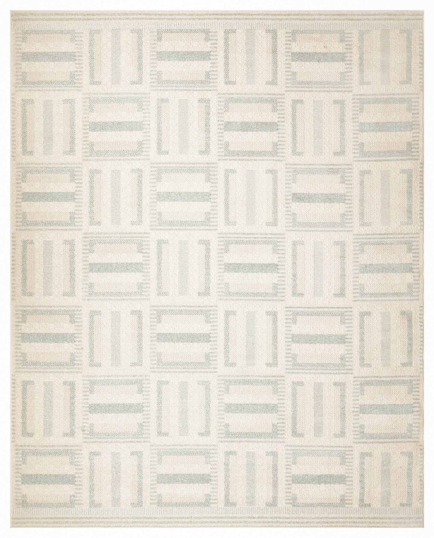 Nourison Home Nordic  Ivory Blue  Contemporary