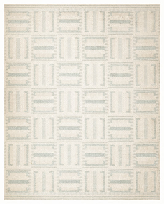 Nourison Home Nordic  Ivory Blue  Contemporary