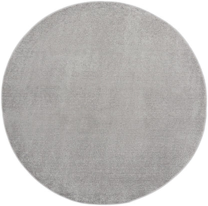 Nourison Home Nourison Essentials NRE01 Silver Grey Contemporary Power-loomed Rug