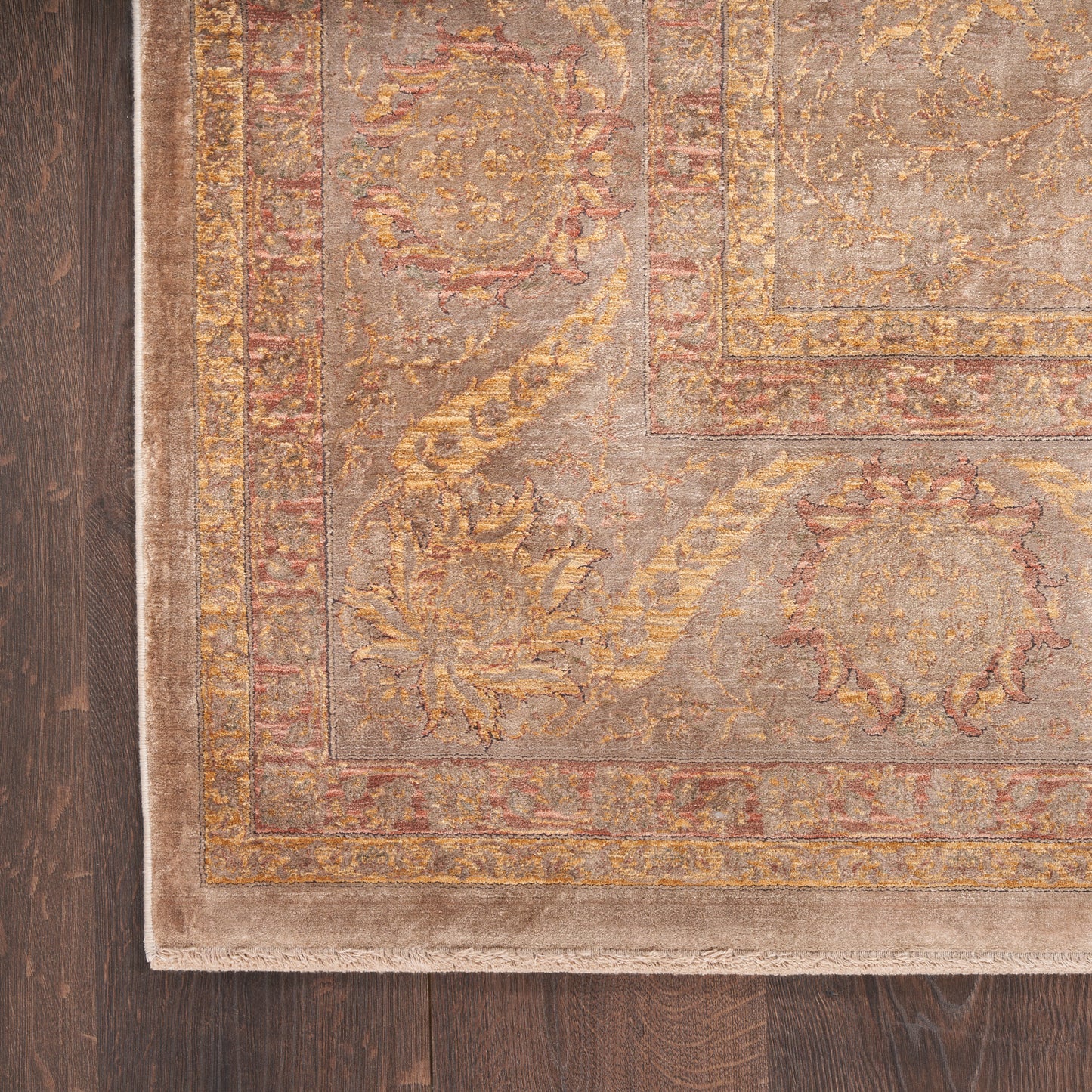 Nourison Home Luxurious  Taupe  Traditional