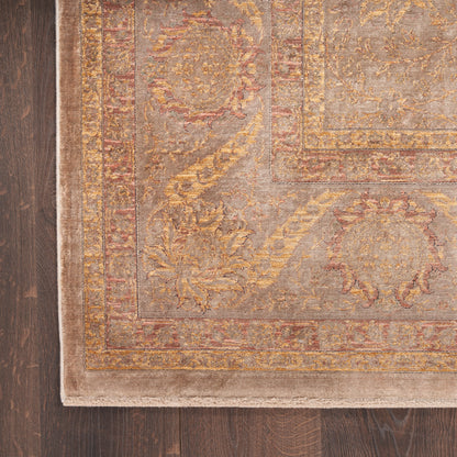 Nourison Home Luxurious  Taupe  Traditional