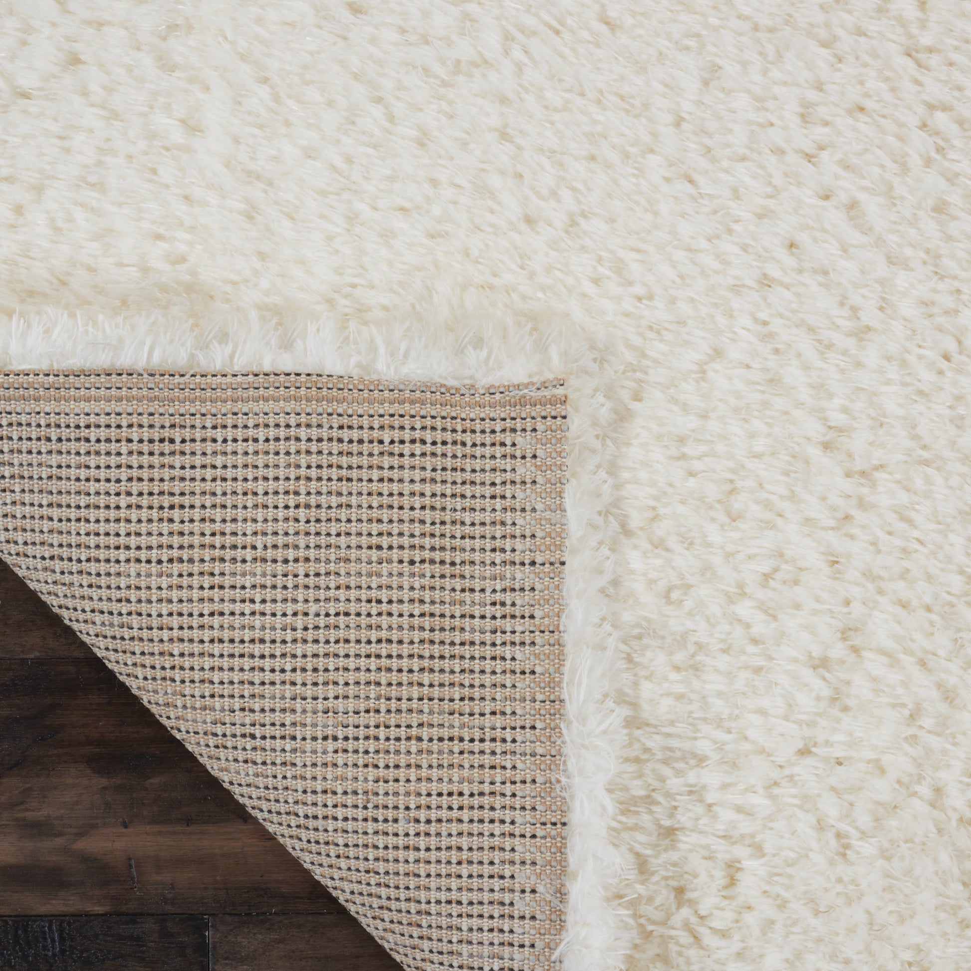 Nourison Home Luxe Shag  Ivory  Contemporary