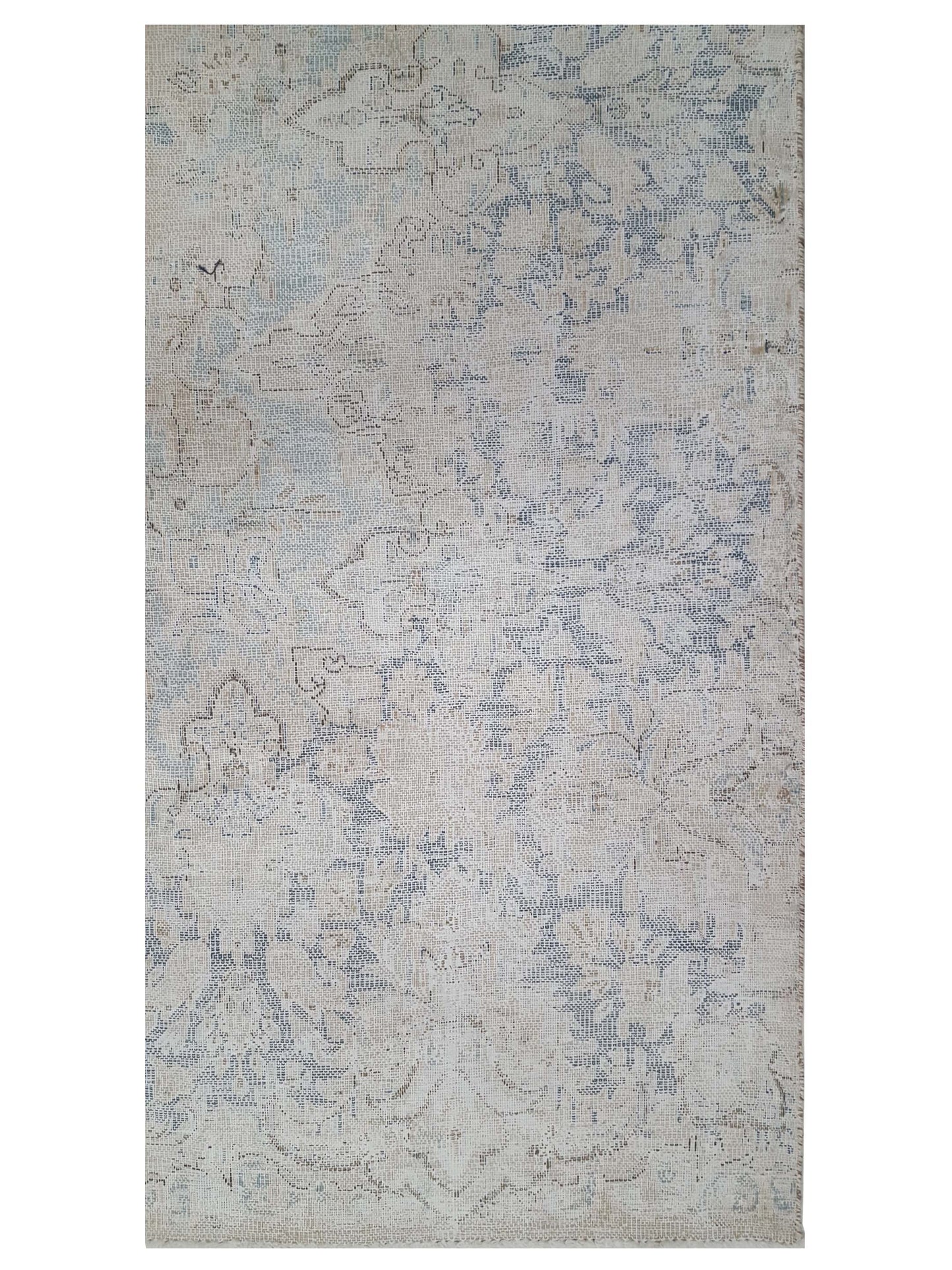 Artisan Penelope Ivory Blue Vintage Knotted Rug