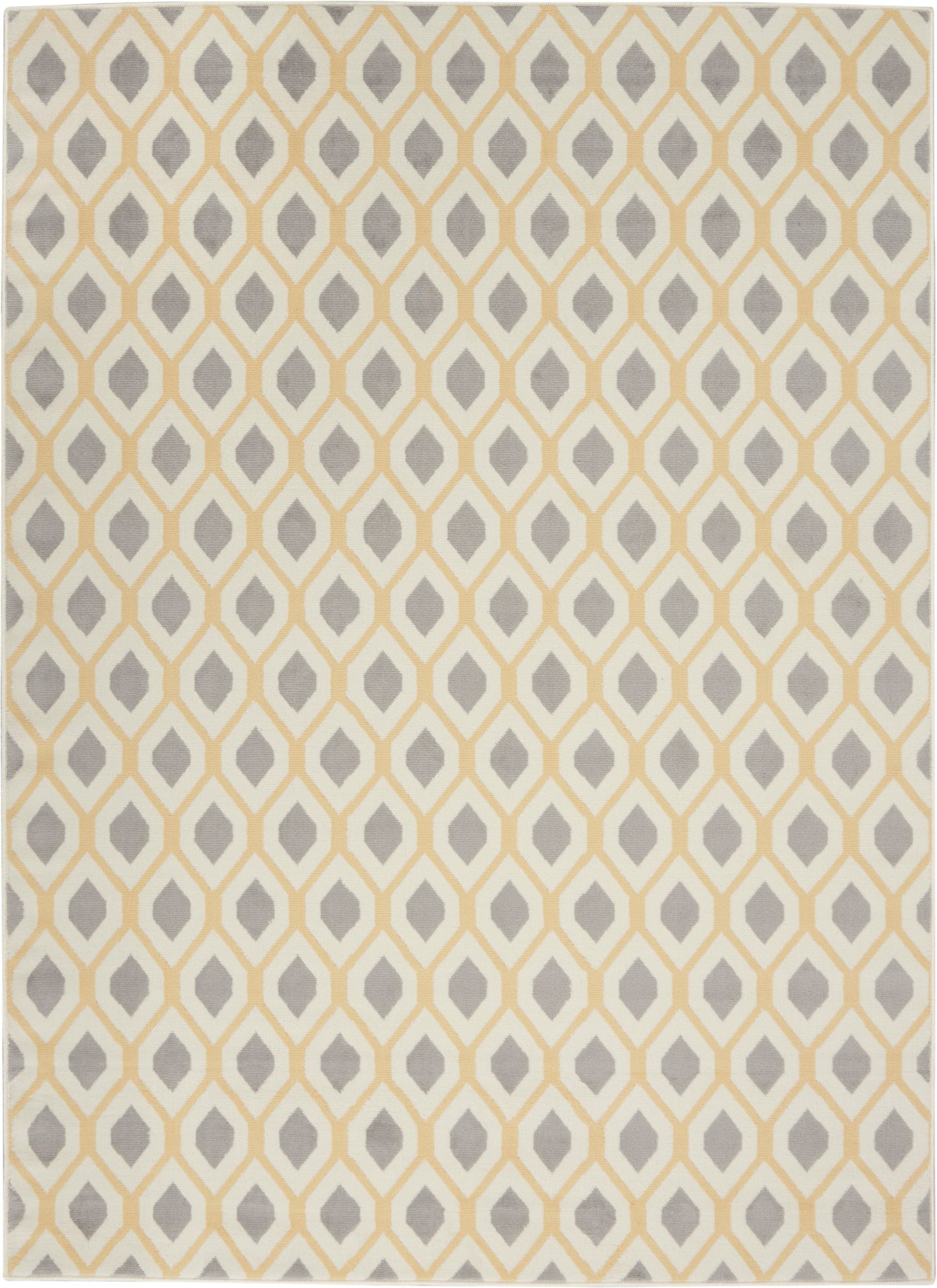 Nourison Home Grafix GRF22 White Contemporary Power-loomed Rug