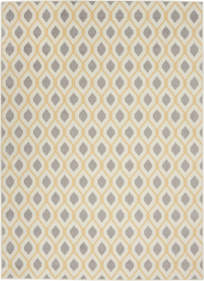 Nourison Home Grafix GRF22 White Contemporary Power-loomed Rug