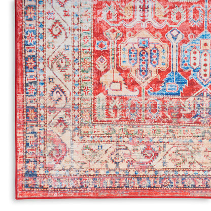Nourison Home Fulton  Red  Traditional