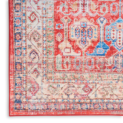 Nourison Home Fulton  Red  Traditional