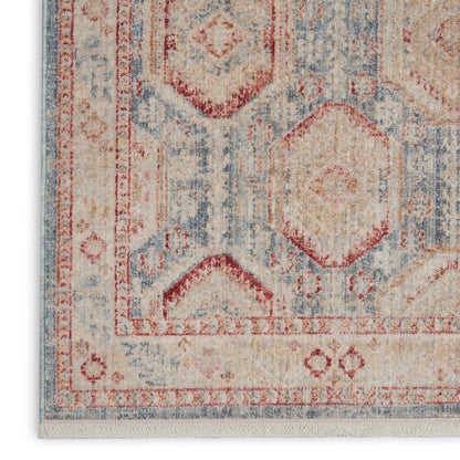 Nourison Home Homestead  Light Blue Multi  Traditional