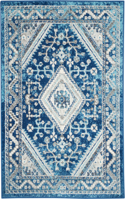 Nourison Home Persian Vintage PRV03 Ivory Blue  Power-loomed Rug