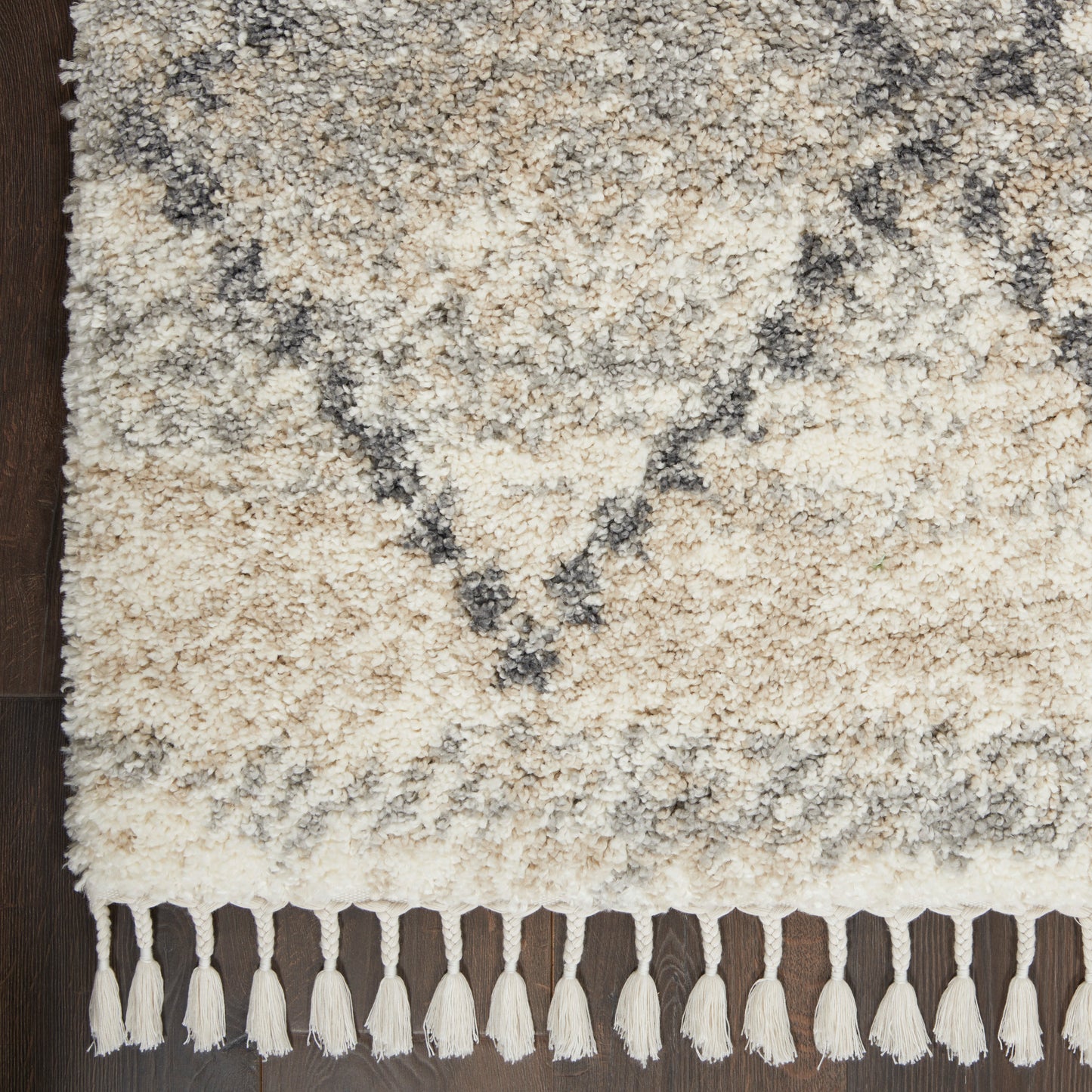 Nourison Home Oslo Shag  Ivory Grey  Contemporary