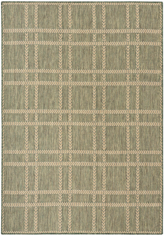 Nourison Home Horizon Indoor/Outdoor  Green  Contemporary