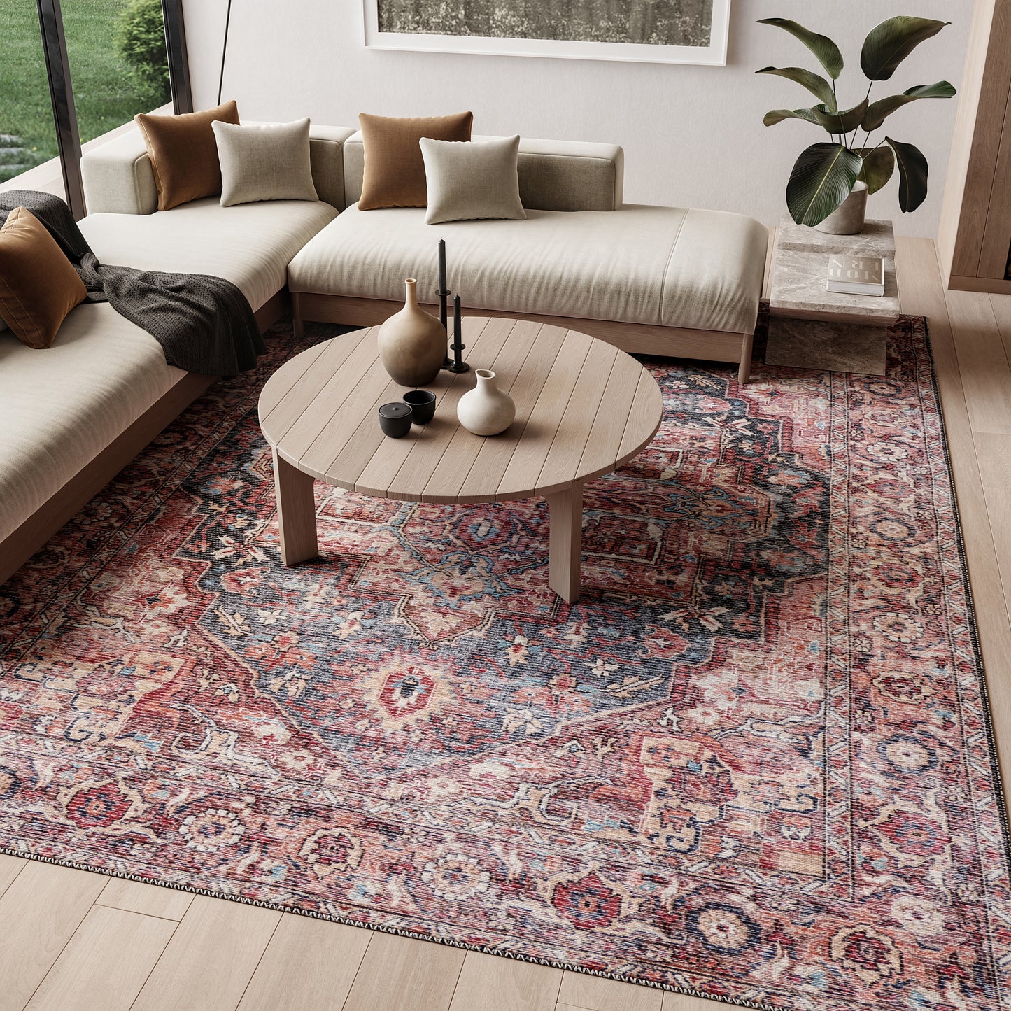 Nourison Home New Concept Washables  Multicolor  Traditional