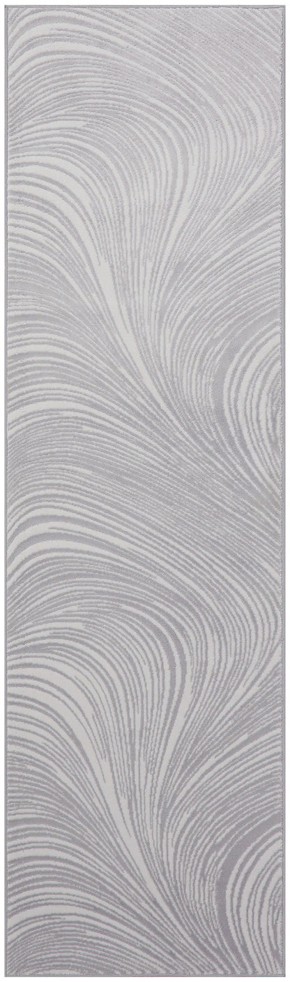 DKNY Central Park West CEP02 Grey Contemporary Power-loomed Rug