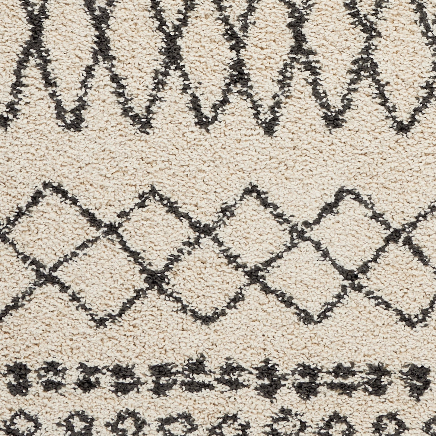 Nourison Home Moroccan Shag  Cream  Transitional