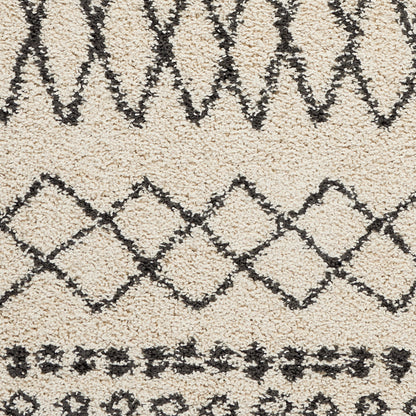 Nourison Home Moroccan Shag  Cream  Transitional
