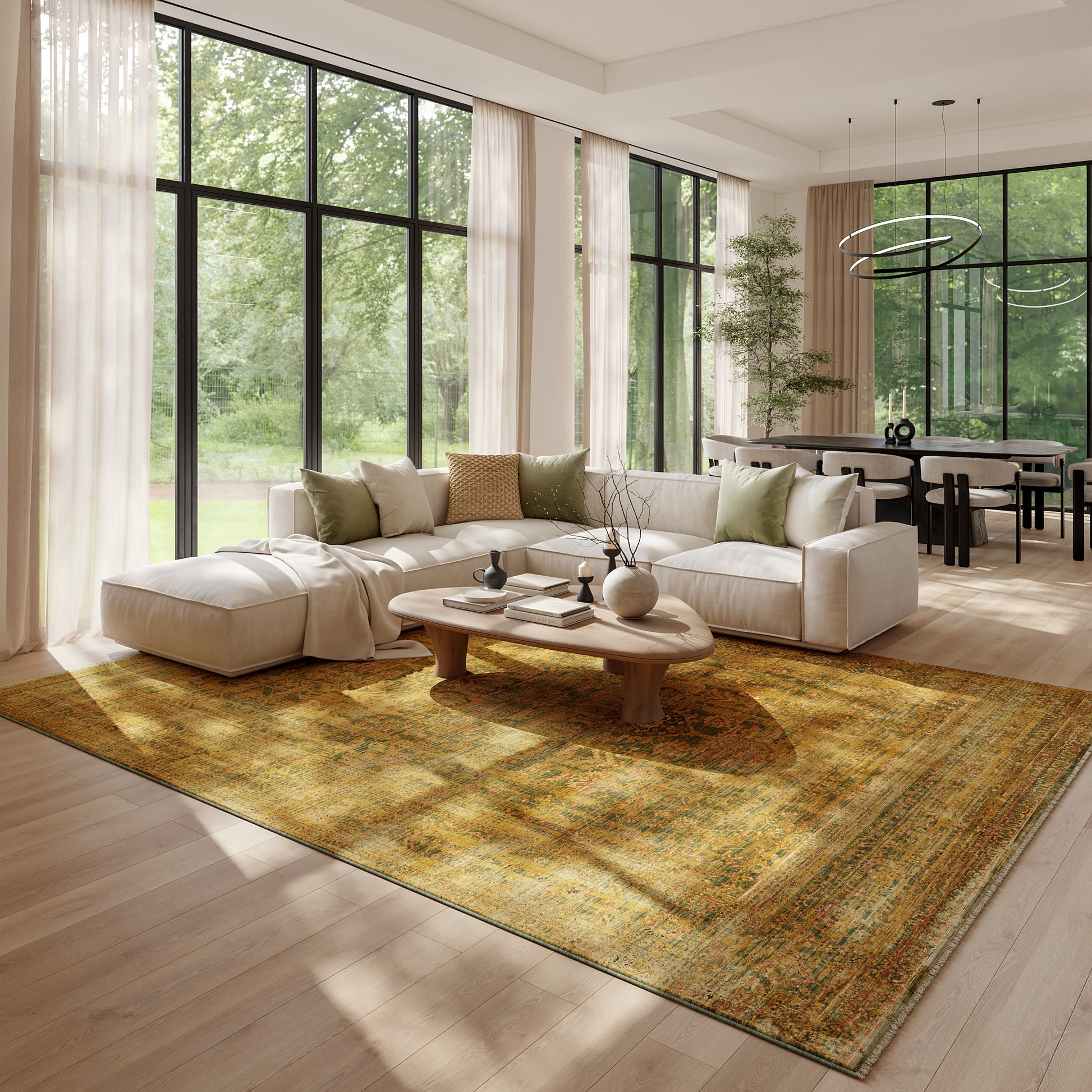 Nourison Home Luxurious  Olive  Traditional