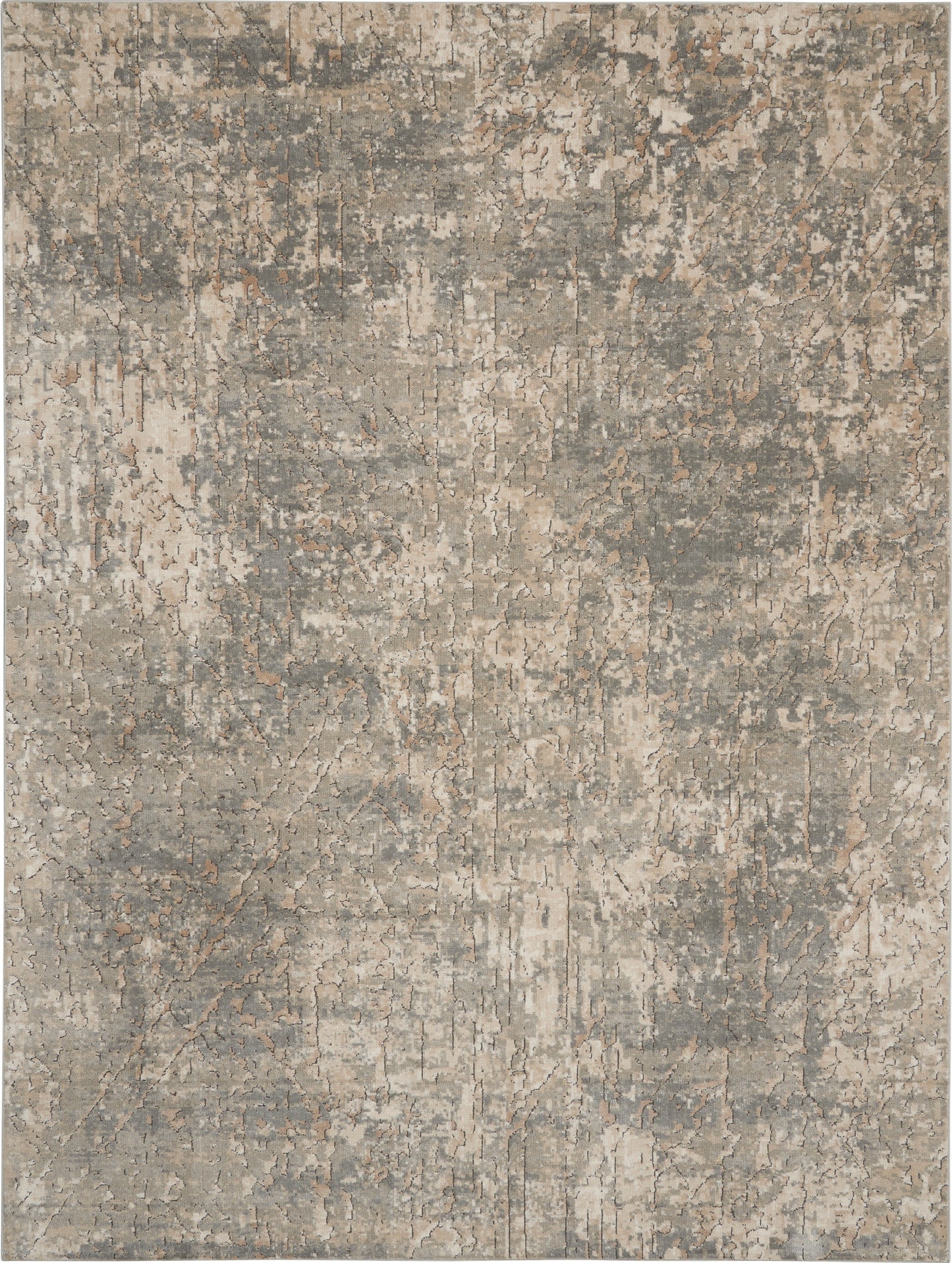 Nourison Home Quarry QUA03 Beige Grey Contemporary Power-loomed Rugs