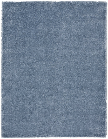 Nourison Home Dreamy Shag DRS05 Light Blue Contemporary Power-loomed Rug
