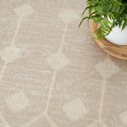 Nourison Home Grafix  Beige  Transitional