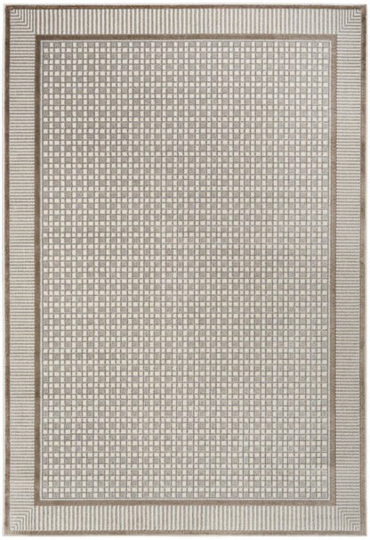 Nourison Home Nordic NRC03 Ivory Grey Contemporary Power-loomed Rug