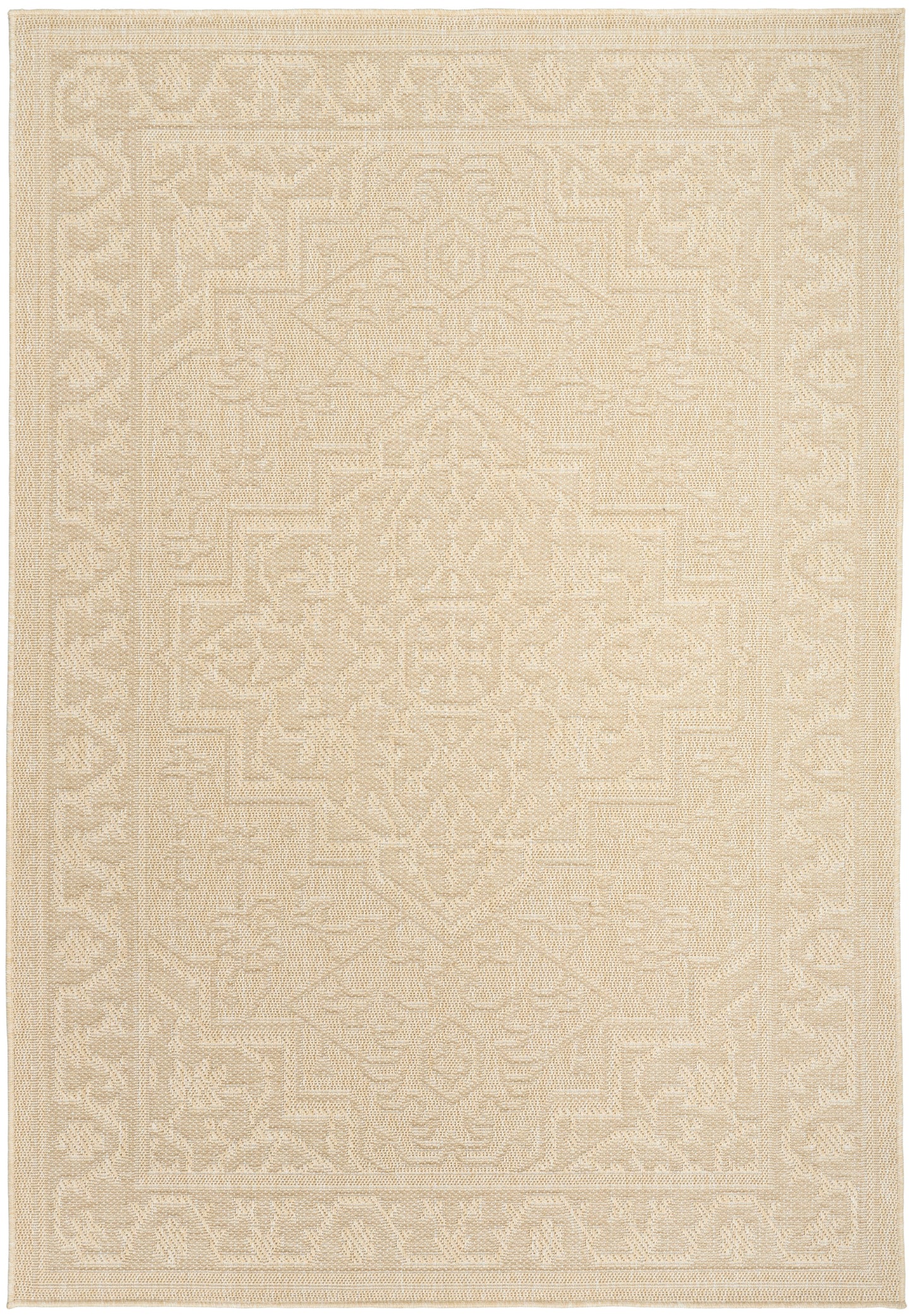 Nourison Home Tulum TLM05 Cream Contemporary Loom-woven Rug