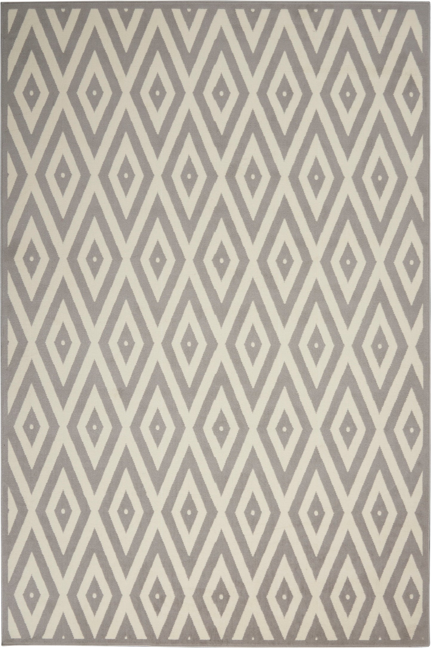 Nourison Home Grafix GRF18 White Grey Contemporary Power-loomed Rug