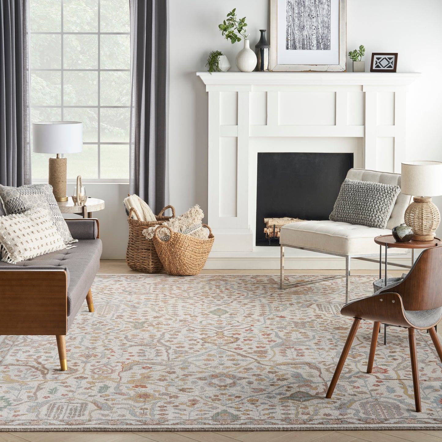 Nourison Home Parisa  Beige  Traditional